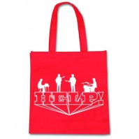 Red The Beatles Help! Tote Shopping Bag Eco Friendly Official Fan Gift