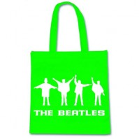 Green The Beatles Help! Semaphore Tote Shopping Bag Eco Friendly Official