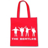 Red The Beatles Help! Semaphore Tote Shopping Bag Eco Friendly Official