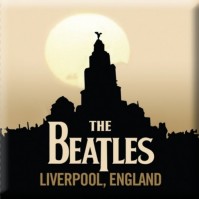 The Beatles Liverpool England Steel Metal Fridge Magnet Album Band Logo Official