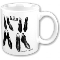 The Beatles Boots Standard Ceramic Coffee Mug Tea Cup Boxed Official Band