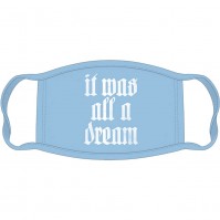 Biggie Smalls Official It Was All A Dream Adult Face Covering Mask Reusable Wash