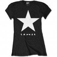 David Bowie Official Blackstar Album Ladies Black T-Shirt Girls Womens XXLarge 