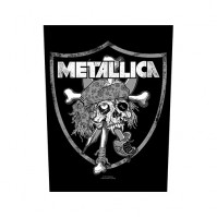 Metallica Raiders Skull Logo Black Sew On Back Patch Badge Official Band 