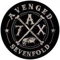 Avenged Sevenfold Official A7X Round Sew On Back Patch Hard Rock Shadows Gates