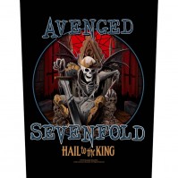 Avenged Sevenfold Official Hail To The King Sew On Back Patch Logo Band Badge