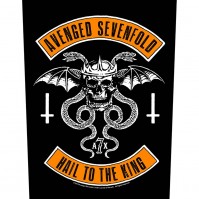 Avenged Sevenfold Official Biker Sew On Back Patch Logo Band Badge 