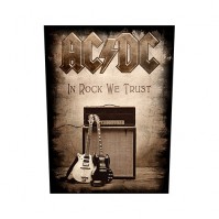ACDC In Rock We Trust Badge Sew On Back Patch Badge Official 