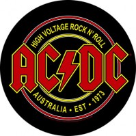 AC/DC High Voltage Rock N Roll Back Patch Round Back Patch Sew On Official Badge