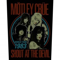 Motley Crue Official Shout at the Devil Back Patch Badge World Tour Heavy Metal