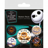 The Nightmare Before Christmas Colourful Shadows Set Of 5 Badge Pack Pin Disney
