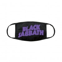 Black Sabbath Official Adult Wavy Logo Face Mask Reusable 100% Cotton Breathable