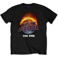 Black Sabbath Mens Black Short Sleeve T-Shirt The End Classic Rock Official 