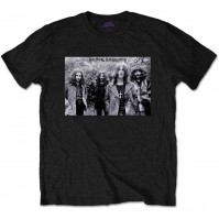 Black Sabbath Official Vintage Group Shot Mens Black T-Shirt Short Sleeve Ozzy