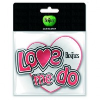 The Beatles Love Me Do  Logo Rubber Fridge Car Magnet Official