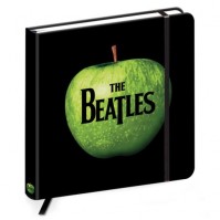 The Beatles Black Hardback Journal Notebook Classic Apple Drop T Logo Official