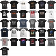 Various AC/DC Short Sleeve T-Shirts Official Licensed Rock Classic Band Album