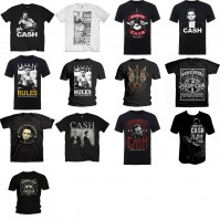 Johnny Cash Mens Short Sleeve T-Shirts Various Styles Official Merchandise  