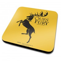 Game Of Thrones Baratheon Stag House Sigil Drinks Coaster Place Mat Official