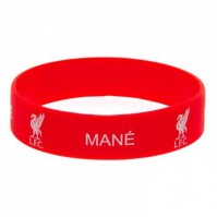 Liverpool F.C Mane Silicone Bracelet Red Wristband Gummy Rubber Badge Official
