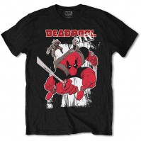 Marvel Comics Official Deadpool Max T Shirt Black Cotton Mens Small