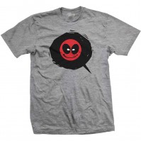 Deadpool Bubble Icon Official Mens Grey Short Sleeve T-Shirt Marvel Comics Film