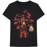 Marvel Comics Official Deadpool Arms Mens Black Short Sleeve T-Shirt Wade Wilson Small