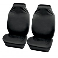 Universal Fit Seat Protectors Front Pair Black Water Dust Wear Resistant 