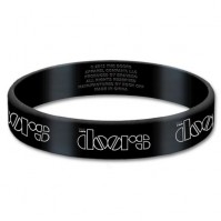 The Doors Black Wristband Gummy Rubber Bracelet Band Logo Name Gift Official