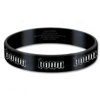 Down Black Wristband Gummy Rubber Bracelet Band Logo Name Gift Official