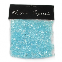 Acrylic Stones Super Bright Diamond Scatter Crystals Turquoise 6mm Wide 100g