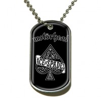 Motorhead Ace Of Spades Logo Black Dog Tag Chain Album Cover Official Pendant