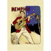 Elvis Presley Postcard Memphis Standard The King Music Official