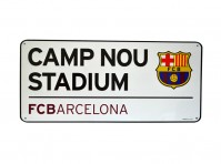 FC Barcelona Metal Street Sign