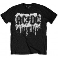 Dripping With Excitement AC/DC Short Sleeve T-Shirts Official Licensed Rock Classic Band Album L