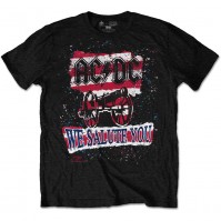 We Salute You Stripe AC/DC Short Sleeve T-Shirts Official Licensed Rock Classic Band Album M