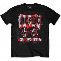 We Salute You Bold AC/DC Short Sleeve T-Shirts Official Licensed Rock Classic Band Album S