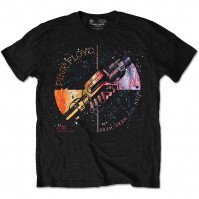Pink Floyd Short Sleeve Black T-Shirt Machine Greeting Orange Official Band Rock Small