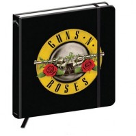 Guns N Roses Black Hardback Journal Notebook Jotter Classic Band Logo Official