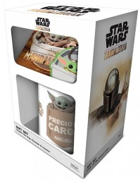 Star Wars Mandalorian The Child Official Mug Coaster Key Chain Ring Gift Set 
