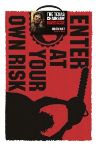 Texas Chainsaw Massacre Official Enter At Your Own Risk Inside Door Mat Non Slip