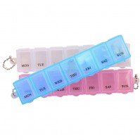 7 Days Weekly Pill Box Organiser Tablets Medicine Storage Container Dividers