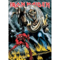 Iron Maiden Postcard Number Of The Beast Standard Official Band Music