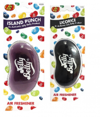 Jelly Belly Bean Island Punch + Licorice Liquorice 3D Car Home Air Freshener Fragrance