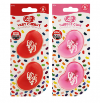 Pack Of 2 Jelly Belly Very Cherry And Bubblegum Mini Vent 3D Gel Duo Pack Air Freshener Car