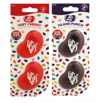 Pack Of 2 Jelly Belly Very Cherry And Island Punch Mini Vent 3D Gel Duo Pack Air Freshener Car