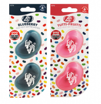Pack Of 2 Jelly Belly Blueberry And Tutti Fruitti Mini Vent 3D Gel Duo Pack Air Freshener Car