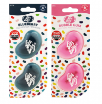 Pack Of 2 Jelly Belly Blueberry And Bubblegum Mini Vent 3D Gel Duo Pack Air Freshener Car