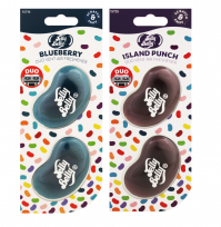 Pack Of 2 Jelly Belly Blueberry And Island Punch Mini Vent 3D Gel Duo Pack Air Freshener Car