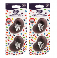 Pack Of 2 Jelly Belly Island Punch Mini Vent 3D Gel Duo Pack Air Freshener Car